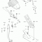 MULE 4010 Trans4x4 Brake pedal  /  throttle lever