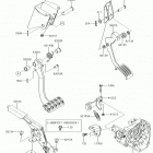 TERYX4 Brake pedal  /  throttle lever