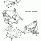 R19RGE99A2/EAR/EBR/UAF/UBF/UAM/UBM/UA9/UB9/UAL/KAK POLARIS GENERAL 1000 EPS Chassis, main frame and skid plates - r19rge99a2  /  ear...