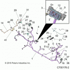 R19RHE99AD/BD/LD/K99AK/BK POLARIS GENERAL 1000 4P PS RC Electrical, wire harness - r19rhk99ak  /  bk (c700176-2)