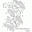 R19RHE99AD/BD/LD/K99AK/BK POLARIS GENERAL 1000 4P PS RC Body, doors, rear - r19rhe99ad  /  bd  /  ld  /  kak  / ...