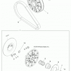 R19RMA50B4/B1 RGR 500 Drive train, secondary clutch - r19rma50b4  /  b1 (49rgr...