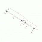 R19RNA57B1/B9/EBX RGR 570 CREW Drive train, front prop shaft - r18rna57b1  /  b9  /  eb...
