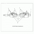 R19RNA57B1/B9/EBX RGR 570 CREW Drive train, rear drive shaft - r19rna57b1  /  b9  /  eb...
