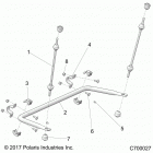 R19RRE99AV/BV/A1/B1/A9/B9/AP/BP/AJ/BJ/AD/BD RANGER 1000 PS Suspension, rear stabilizer bar - r19rre99av  /  bv  /  ...