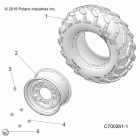 R19RRE99AV/BV/A1/B1/A9/B9/AP/BP/AJ/BJ/AD/BD RANGER 1000 PS Wheels, front - r19rre99a1  /  b1 (c700261-1)