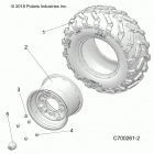 R19RRE99AV/BV/A1/B1/A9/B9/AP/BP/AJ/BJ/AD/BD RANGER 1000 PS Wheels, rear - r19rre99a1  /  b1 (c700261-2)
