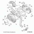 R19RRE99F1/FC/SC1/SCC/SFC/F1 RANGER 1000XP EPS EU/TR/ZUG Drive train, clutch cover and ducting - r19rre99f1  /  f...