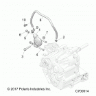 R19RRM99AL RANGER 1000XP PS MUD Drive train, main gearcase mounting - r19rrm99al (c70001...