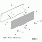 R19RRU99A9/AD/AJ/AP RANGER 1000XP PS NSTR Body, rear window - r19rru99a9  /  ad  /  aj  /  ap (c70...