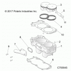 R19RSE99AS/A1/A9/B1/B9/BS RANGER 1000XP PS CREW Engine, cylinder and piston - r19rse99as  /  a1  /  a9  ...
