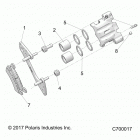 R19RSE99AS/A1/A9/B1/B9/BS RANGER 1000XP PS CREW Brakes, front caliper - r19rse99as  /  a1  /  a9  /  b1 ...