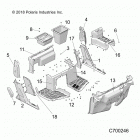 R19RSU99AS RANGER 1000XP PS CREW NSTR Body, door, front, full, mounting - r19rsu99as (c700146)