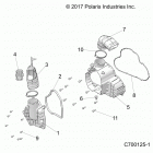 R19RSU99AS RANGER 1000XP PS CREW NSTR Engine, alternator  cover hvac - r19rsu99as (c700125-1)