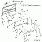 R19RSU99AS RANGER 1000XP PS CREW NSTR Chassis, cab frame - r19rsu99as (c700219)