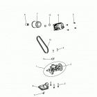 R19RVA87A1/B1/EA9/AH/B9/BH RANGER CREW 900 EPS Engine, oil pump and oil cooler - r19rva87a1  /  b1  /  ...