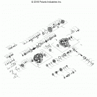R19RVA87A1/B1/EA9/AH/B9/BH RANGER CREW 900 EPS Drive train, main gearcase internal - r19rva87a1  /  b1 ...