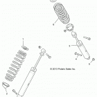 R19RVA87A1/B1/EA9/AH/B9/BH RANGER CREW 900 EPS Suspension, rear shock - r19rva87a1  /  b1  /  ea9  /  a...