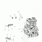 Z19VAA87A2/E87AK/AR/AA RZR 900 50 INCH Engine, cooling, thermostat and bypass - z19vaa87a2  /  ...