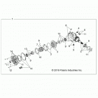 Z19VAA87A2/E87AK/AR/AA RZR 900 50 INCH Drive train, front gearcase internals - z19vaa87a2 (7012...