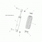 Z19VAA87A2/E87AK/AR/AA RZR 900 50 INCH Suspension, front shock - z19vaa87a2  /  e87ak  /  ar  /...
