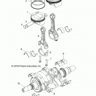 Z19VBA87A2/E87AG/AK/LG RZR 900 60 INCH ALL OPTIONS Engine, crankshaft and piston - z19vba87a2  /  e87ag  / ...