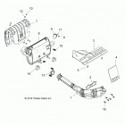 Z19VBA87A2/E87AG/AK/LG RZR 900 60 INCH ALL OPTIONS Engine, exhaust system - z19vba87a2  /  e87ag  /  ak  / ...