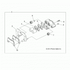 Z19VBA87A2/E87AG/AK/LG RZR 900 60 INCH ALL OPTIONS Brakes, rear caliper - z19vba87a2  /  e87ag  /  ak  /  l...