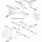Z19VBA87A2/E87AG/AK/LG RZR 900 60 INCH ALL OPTIONS Suspension, front control arms - z19vba87a2  /  e87ag  /...