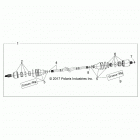 Z19VBA87A2/E87AG/AK/LG RZR 900 60 INCH ALL OPTIONS Drive train, half shaft, rear - z19vba87a2  /  e87ag  / ...