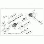 Z19VBA87A2/E87AG/AK/LG RZR 900 60 INCH ALL OPTIONS Drive train, main gearcase internals - z19vba87a2  /  e8...