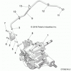 Z19VBA87A2/E87AG/AK/LG RZR 900 60 INCH ALL OPTIONS Drive train, main gearcase mounting - z19vba87a2  /  e87...