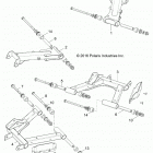 Z19VBA87A2/E87AG/AK/LG RZR 900 60 INCH ALL OPTIONS Suspension, rear control arms - z19vba87a2  /  e87ag  / ...