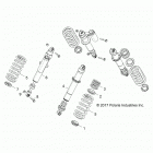 Z19VBA87A2/E87AG/AK/LG RZR 900 60 INCH ALL OPTIONS Suspension, rear shock mounting - z19vba87a2  /  e87ag  ...