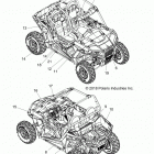 Z19VBE99AM/LM RZR 1000 60 INCH PS Body, decals - z19vbe99am  /  lm (702473)