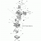 Z19VBE99AM/LM RZR 1000 60 INCH PS Engine, crankcase and crankshaft - z19vbe99am  /  lm (49...