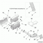 Z19VBE99AM/LM RZR 1000 60 INCH PS Engine, exhaust system -  z19vbe99am  /  lm (c700300)