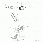 Z19VBE99AM/LM RZR 1000 60 INCH PS Engine, oil pump and oil cooler - z19vbe99am  /  lm (701...