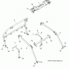 Z19VBE99AM/LM RZR 1000 60 INCH PS Chassis, cab frame - z19vbe99am  /  lm (49rgrcab15rzr900...