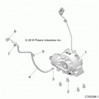 Z19VBE99AM/LM RZR 1000 60 INCH PS Drive train, front gearcase mounting - z19vbe99am  /  lm...