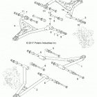 Z19VBE99AM/LM RZR 1000 60 INCH PS Suspension, front control arms - z19vbe99am  /  lm (7018...