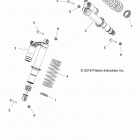 Z19VBE99AM/LM RZR 1000 60 INCH PS Suspension, rear shock mounting - z19vbe99am  /  lm (702...