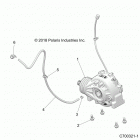 Z19VDE92AC/BC/AD/AM/BM RZR XP TURBO Drive train, front gearcase mounting - z19vde92ac  /  bc...