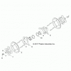 Z19VDE92AC/BC/AD/AM/BM RZR XP TURBO Suspension, front carrier and hub - z19vde92ac  /  bc  /...