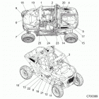 Z19VDE92AC/BC/AD/BD/AM/BM/L92AG/BG RZR XP TURBO Body, decals - z19vde92ac  /  bc  /  ad  /  bd  /  am  /...