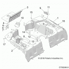 Z19VDE99AD/BD/LD/AK/BK/AN/BN/L99AC/BC/M99AL/R99AK/BK/K99AD/AK/AN/BD/BK/BN RZR XP 1000 Body, rear rack - z19vde99ad  /  bd  /  ld  /  ak  /  bk...