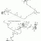 Z19VDE99AD/BD/LD/AK/BK/AN/BN/L99AC/BC/M99AL/R99AK/BK/K99AD/AK/AN/BD/BK/BN RZR XP 1000 Brakes, brake lines and master cylinder - z19vde99ad  / ...