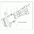 Z19VDE99AD/BD/LD/AK/BK/AN/BN/L99AC/BC/M99AL/R99AK/BK/K99AD/AK/AN/BD/BK/BN RZR XP 1000 Brakes, front caliper - z19vde99ad  /  bd  /  ld  /  ak ...