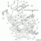 Z19VDE99AD/BD/LD/AK/BK/AN/BN/L99AC/BC/M99AL/R99AK/BK/K99AD/AK/AN/BD/BK/BN RZR XP 1000 Chassis, main frame and skid plates - z19vde99ad  /  bd ...
