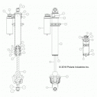 Z19VDE99AD/BD/LD/AK/BK/AN/BN/L99AC/BC/M99AL/R99AK/BK/K99AD/AK/AN/BD/BK/BN RZR XP 1000 Suspension, front shock internals - z19vdm99al (702419)